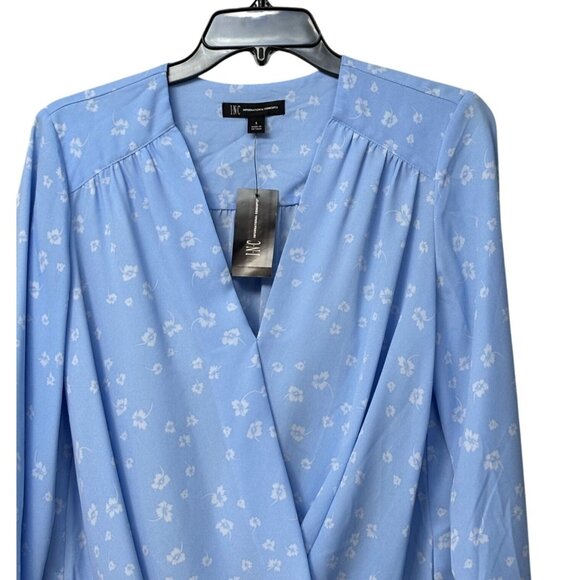 INC International Concepts Women's Printed Surplice Top, Bridget Ditsy, Sz. S - Picture 10 of 12